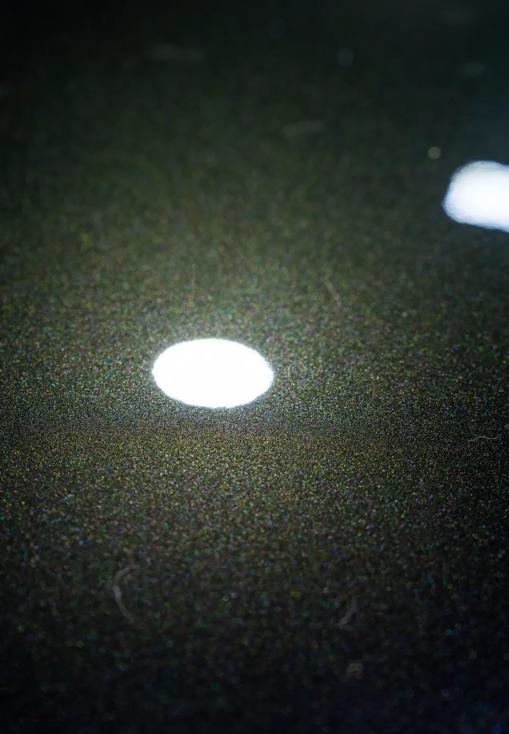 Paint under a light after correction, no swirl marks